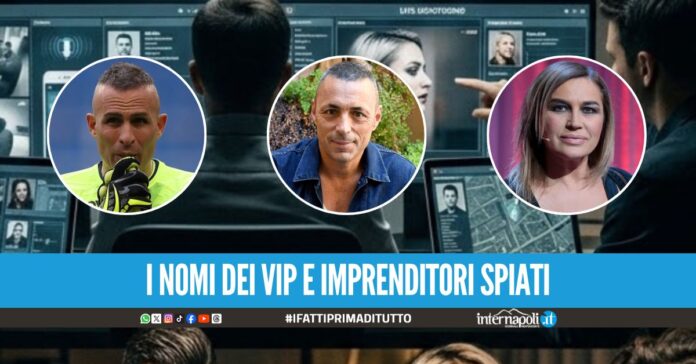 Vip spiati a Napoli tra le vittime anche Alex Britti, Lory Del Santo ed un ex calciatore dell'Inter