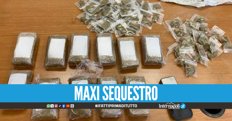 Blitz a Portici: revolver, cartucce e oltre un chilo di droga nascosti tra le foglie