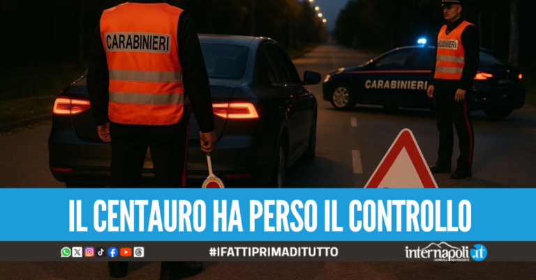 Sant’Antimo. Si schiantano contro i cassonetti per evitare controlli, denunciati