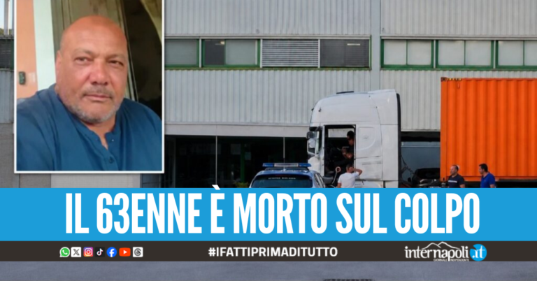 Tragedia sul lavoro a Napoli, Luciano muore travolto dal camion nel piazzale dell'azienda