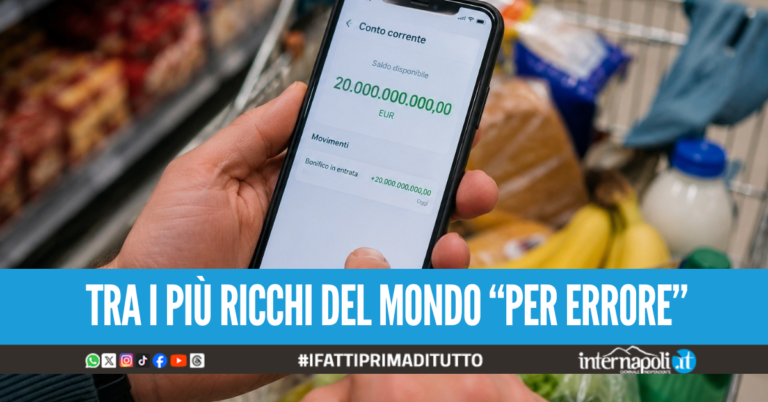 Va a fare la spesa e si ritrova 20 miliardi sul conto, il bonifico sconosciuto da record