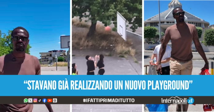 Campo da basket senza canestri a Marano, Linton Johnson: 