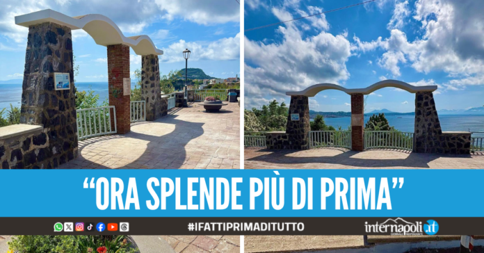 Riapre il Belvedere a Bacoli, era stato danneggiato dalla forte scossa di terremoto