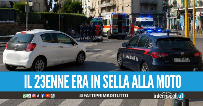 Terribile incidente tra Bagnoli e Fuorigrotta, centauro perde una gamba dopo lo schianto