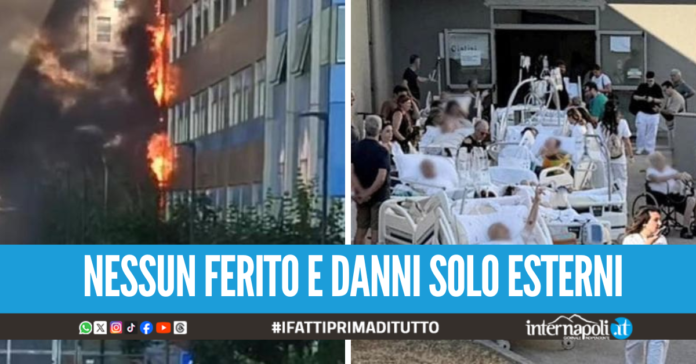 Incendio all'ospedale del Mare, tutti i pazienti evacuati sono tornati in corsia