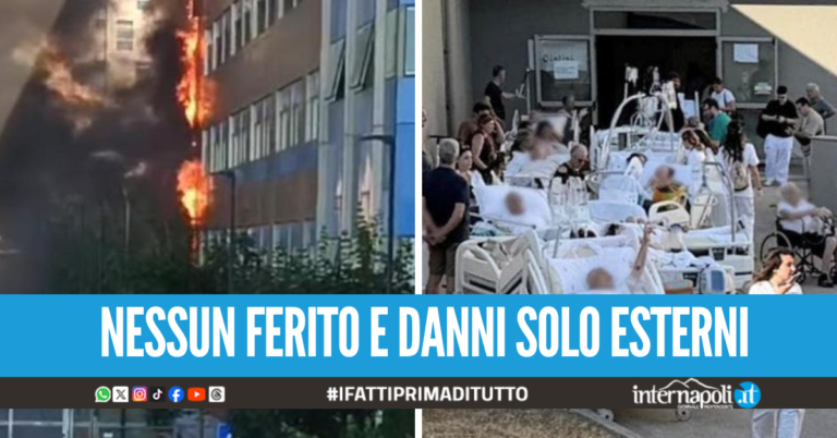 Incendio all'ospedale del Mare, tutti i pazienti evacuati sono tornati in corsia