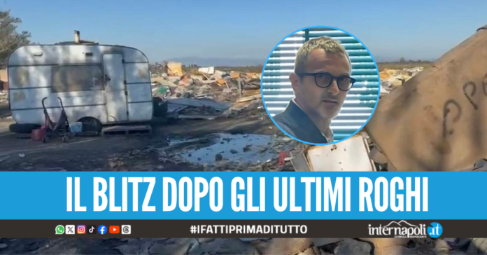 Sopralluogo al campo rom di Giugliano, il sindaco: 