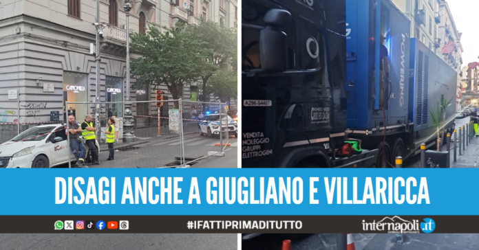 Grosso black out tra Napoli e area Nord, in migliaia rimasti senza corrente