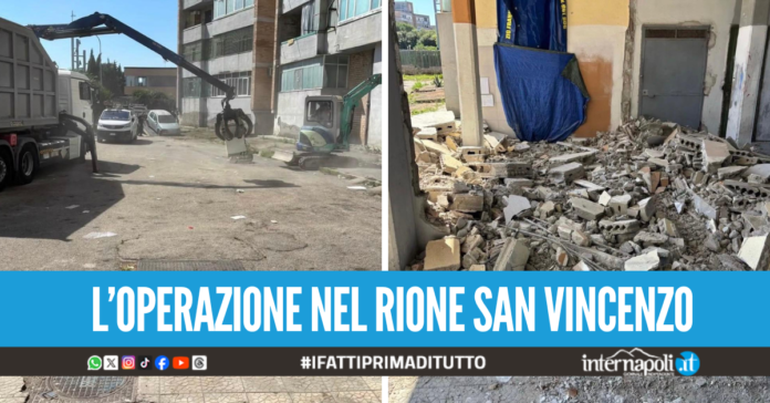 Scacco all'abusivismo a Sant'Antimo, abbattute costruzioni 