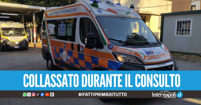 Colpito da arresto cardiaco nello studio legale a Giugliano, paziente salvato dai sanitari