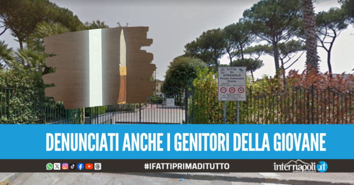 Ferisce un coetaneo col coltello nella pineta ad Afragola, denunciata ragazzina