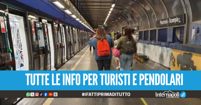 Metro da Piscinola a Colli Aminei chiusa per tre mesi, navette e nuovi orari a partire da oggi