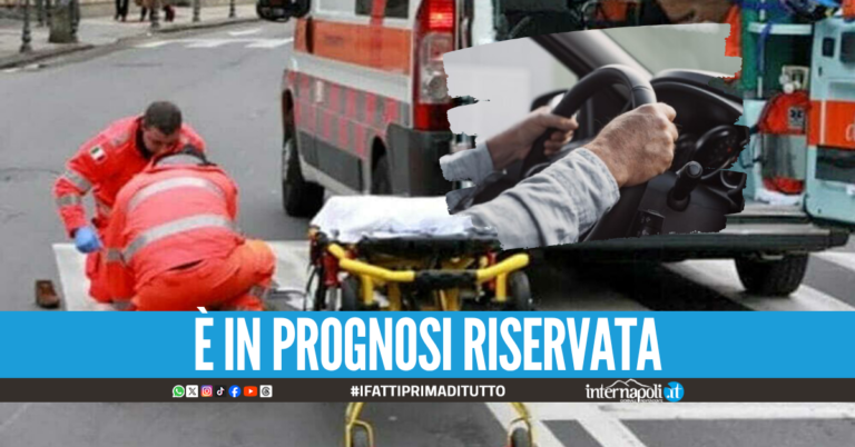 Salerno, donna di 79 anni investita da un'auto guidata da un 93enne: è grave