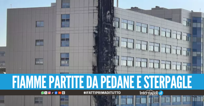 Rogo all'Ospedale del Mare, la Procura ipotizza l'incendio colposo