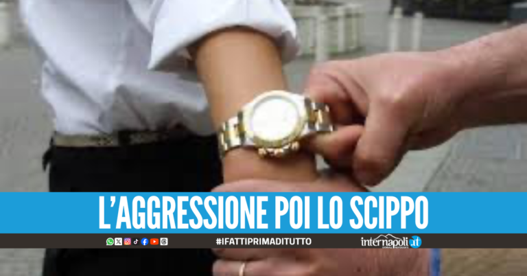 Scippa l'orologio di lusso all'automobilista, arrestato dopo la fuga a Napoli