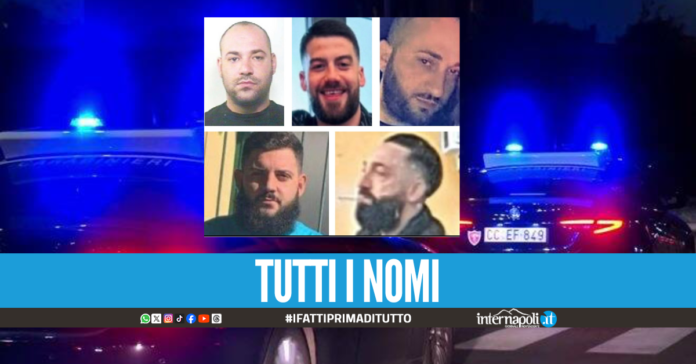 In alto da sinistra: Giuseppe Monfregolo, Salvatore Romano, Davide Pescatore, Antonio Alterio, Mariano Monfregolo