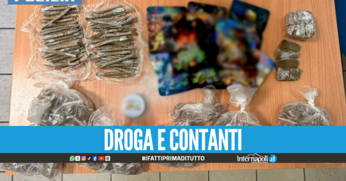 Beccato in strada con hashish e marijuana, 22enne in manette a Napoli