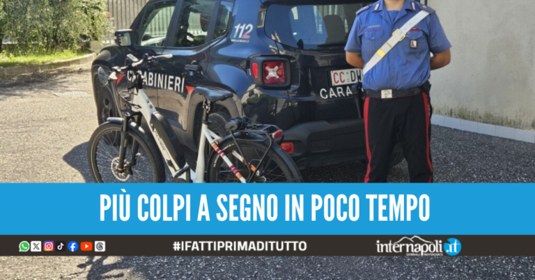 Finge di soccorrere una donna e la deruba, arrestato ladro di bici elettriche nel Napoletano