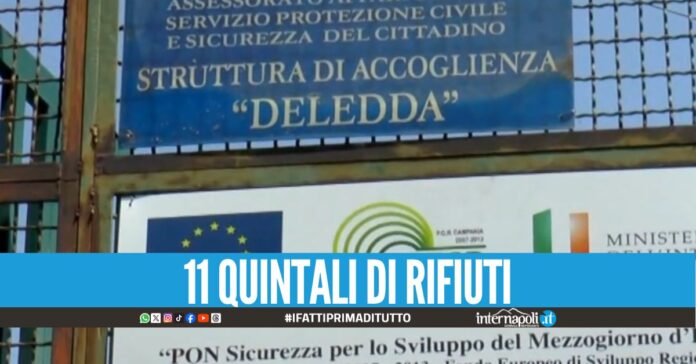 Centro d'accoglienza trasformato in discarica, 20 abusivi scovati a Napoli