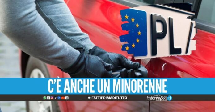 Giravano con la targa polacca a Marano, denunciati 3 giovani ladri d'auto