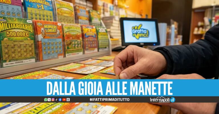 Vince 5 milioni di euro con un gratta e vinci poi finisce in manette