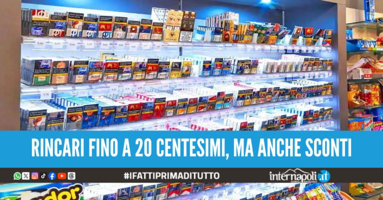 aumento sigarette prezzi