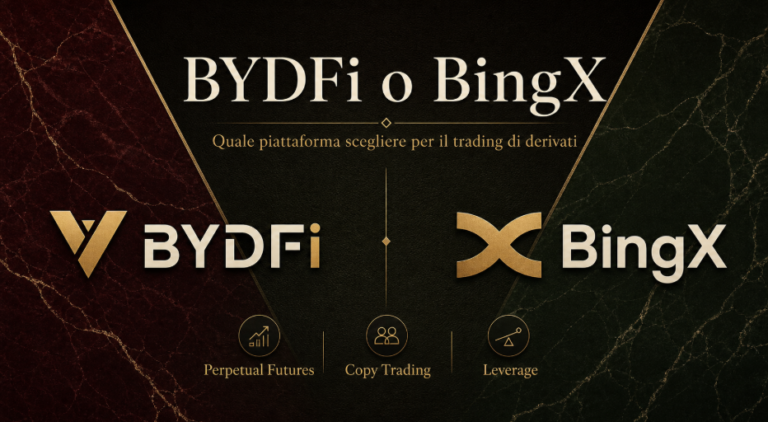 BYDFi o BingX: quale piattaforma scegliere per il trading di derivati