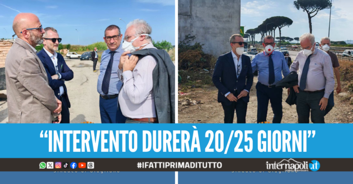 Al via la rimozione dei rifiuti nel campo rom di Giugliano, il sindaco: 