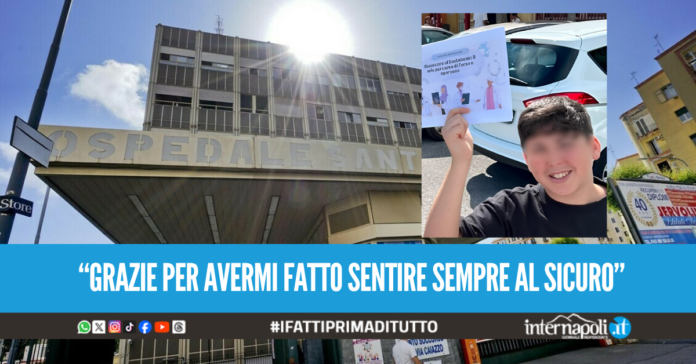 Il ricovero al Santobono come argomento della tesina di terza media, la commovente storia di Luigi