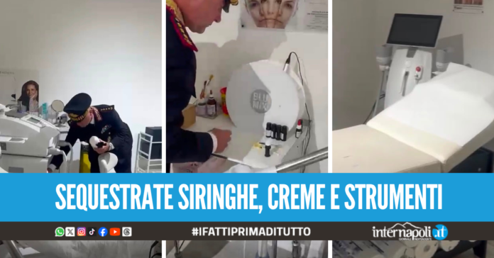 Blitz ad Afragola, sequestrato centro medico estetico abusivo