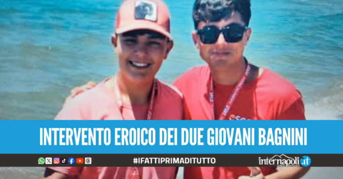 Rischiano di annegare tra gli scogli, ragazze e bambino salvate da due bagnini casertani