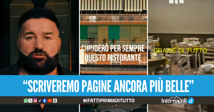 Peppe Di Napoli annuncia la chiusura del locale a Pianura: 