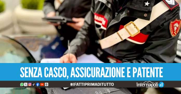 Fuggono per 7 km sullo scooter da Fuorigrotta a Pozzuoli, beccati due minorenni