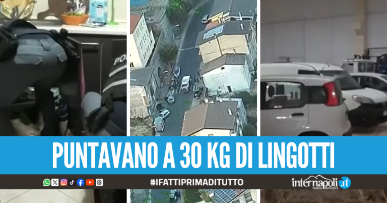 Sventato attacco al portavalori pieno di lingotti d’oro, 11 arresti contro la banda