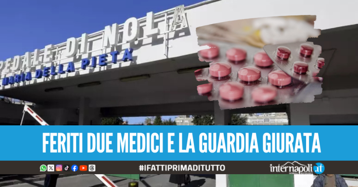 Madre e figlio scatenano guerriglia all'ASL nel Napoletano per 