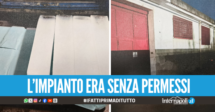 Blitz in zona industriale a Giugliano, sigilli alla fabbrica di produzione di ghiaccio alimentare