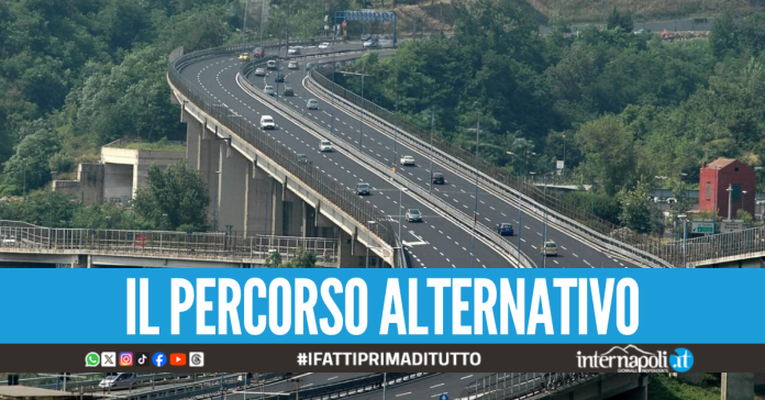 Tangenziale di Napoli, lo svincolo Vomero verso Pozzuoli chiude per 5 giorni per lavori