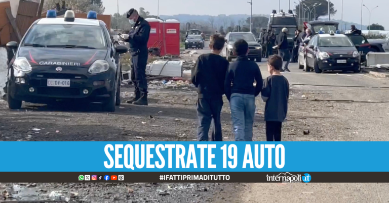 Furto di energia elettrica, denunciati 26 "capo famiglia" al campo rom di Giugliano