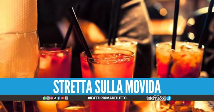 Stretta sulla movida a Caserta, divieto di bevande alcoliche dopo le 23 e non solo: i dettagli