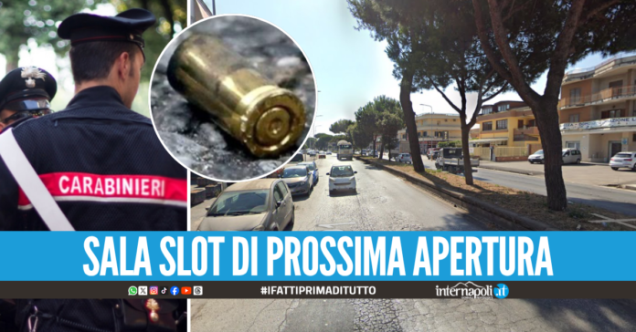 Sala slot in fiamme sul 