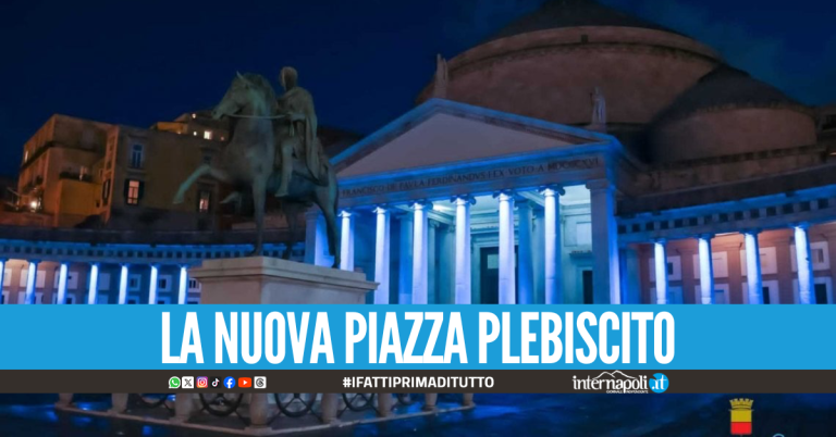 Rinasce Piazza Plebiscito, nuove luci led e pulizia del colonnato: "Sarà più sicura"