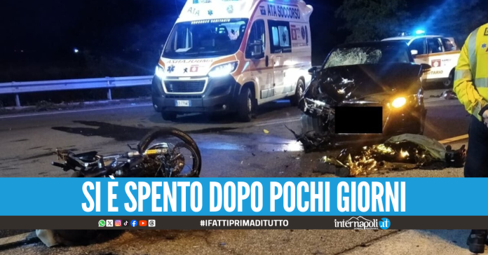 Incidente auto-moto nel Salernitano, Giuseppe D'Auria muore a 24 anni