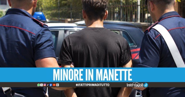 Fuga dai carabinieri con una pistola rubata, minore in manette nel Napoletano
