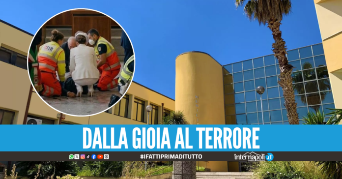 Tragedia sfiorata al Comune di Melito: finestra cade durante le nozze, ferito il padre della sposa
