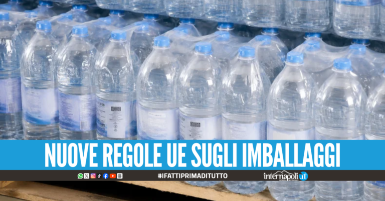 Addio alle confezioni da sei bottiglie d'acqua, cosa cambia dal 2030