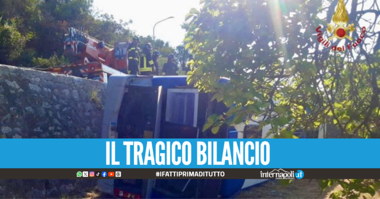 Autobus finisce fuori strada a Formia, morto un passeggero: due i feriti