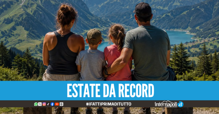 Il caldo torrido spinge le famiglie campane verso la montagna: boom di presenze