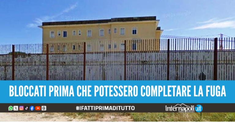 Tentano la fuga dal carcere di Carinola, detenuti bloccati dalla Polizia Penitenziaria