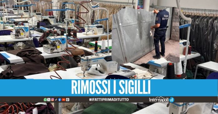 Riapre la fabbrica a Grumo Nevano dopo il sequestro da 300mila euro