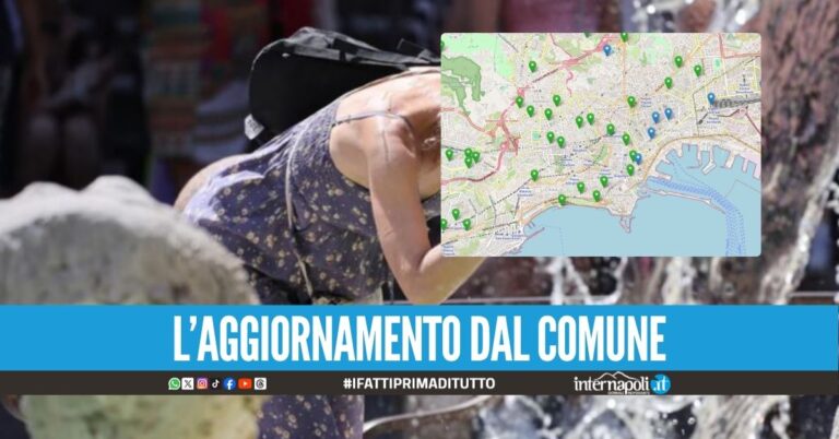Ondate di calore a Napoli, ecco la mappa dei rifugi climatici